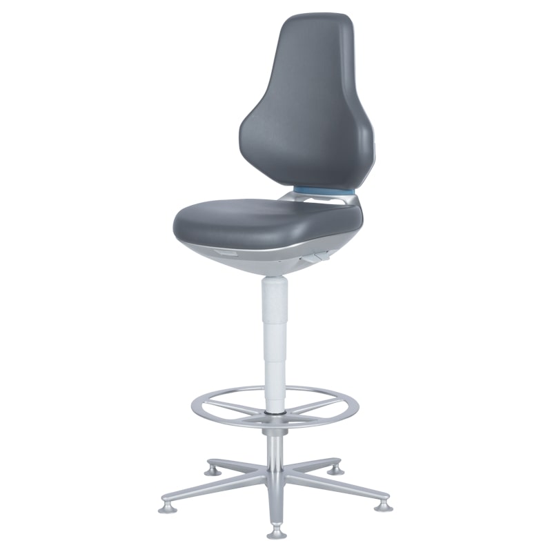 Ергономичен лабораторен стол BIMOS TEXON 3 9171R сив
